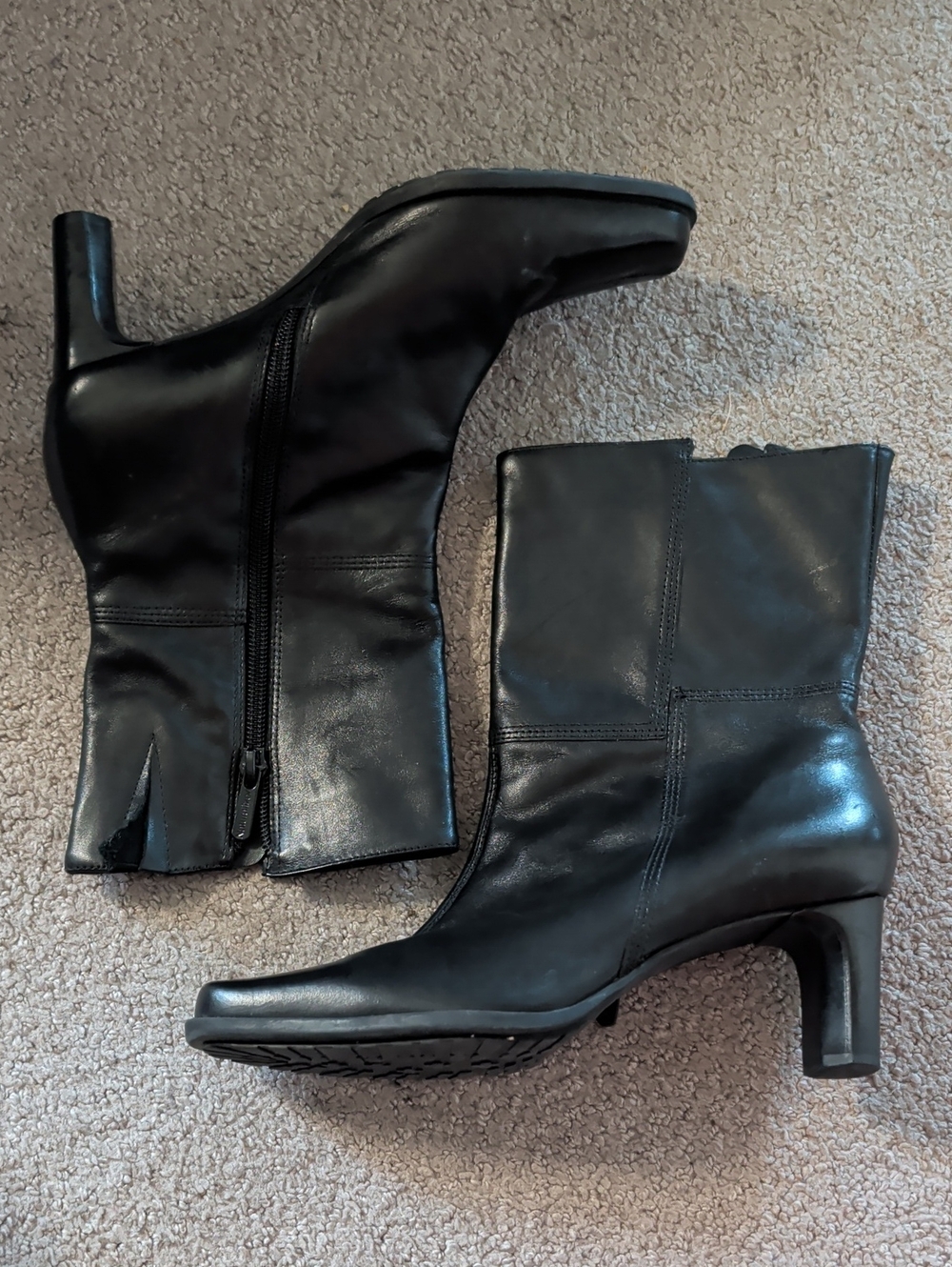 Naturalizer women's "MONACO" booties leather BLACK SIZE7
